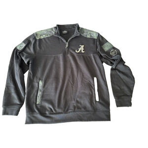 Colosseum Military Alabama Crimson Tide Bama Large Back/Camo 1/4 Zip Pullover